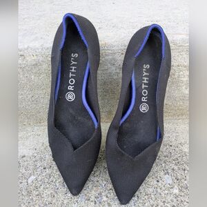 Rothy's Black The Point Women's Flats Size 10.5